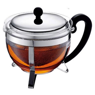 bodum Teebereiter Chambord Teekanne Edelstahl Filter 1,3 Liter 1921-16-6