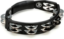 Latin Percussion Cyclops Jingle Tambourine - Steel/Black/Hand Held