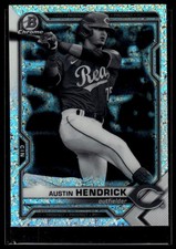 2021 Bowman Chrome #BCP-177 Austin Hendrick Prospects Black & White Mini-Diamond