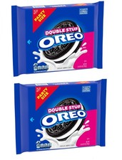  2 PACK OREO Double Stuf Chocolate Sandwich Cookies, Party Size, 24.95 oz