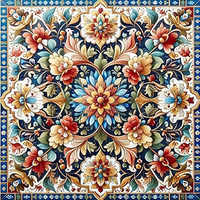 Auremi 5D Mandala Diamond Painting Kits, Flower Art 30*30, 