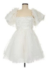 BHLDN Women White Cocktail Dress 6