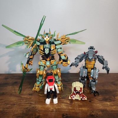 Building Blocks Ninja Double Mutation Mech & Godzilla Bundle