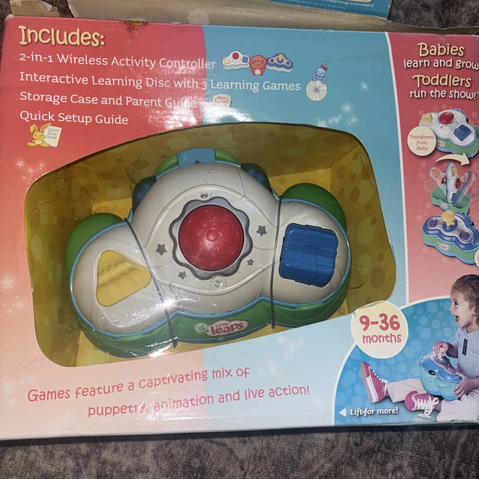 Leap Frog Baby Little Leaps Grow With Me Learning System 2-in-1 Toddler Gift NIB - Image 2 of 3