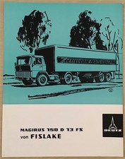 MAGIRUS DEUTZ 150 D 13 FS Tractor by Fislake Sales Literature Aug 1965 German