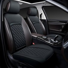 Front Car Seat Covers for Infiniti,Leather Waterproof front seat cover Black