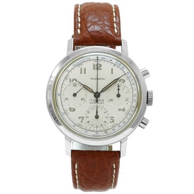 Tourneau Watch Paul Millardet & Fils Chronograph Vintage - Inventory 8042 37.5mm