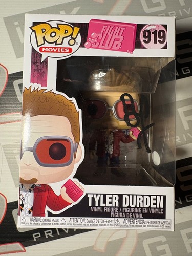 Tyler Durden signed Funko Pop! by Brad Pitt Autograph ACOA - Fight Club