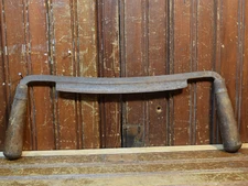 SPOKE SHAVE 9" BREASTED BLADE VINTAGE 1950s HAND TOOL WOODWORKING RESTORE WOOD