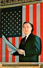 Frank X McDermott 1969 NJ Governor Campaign Postcard Halftone Portrait