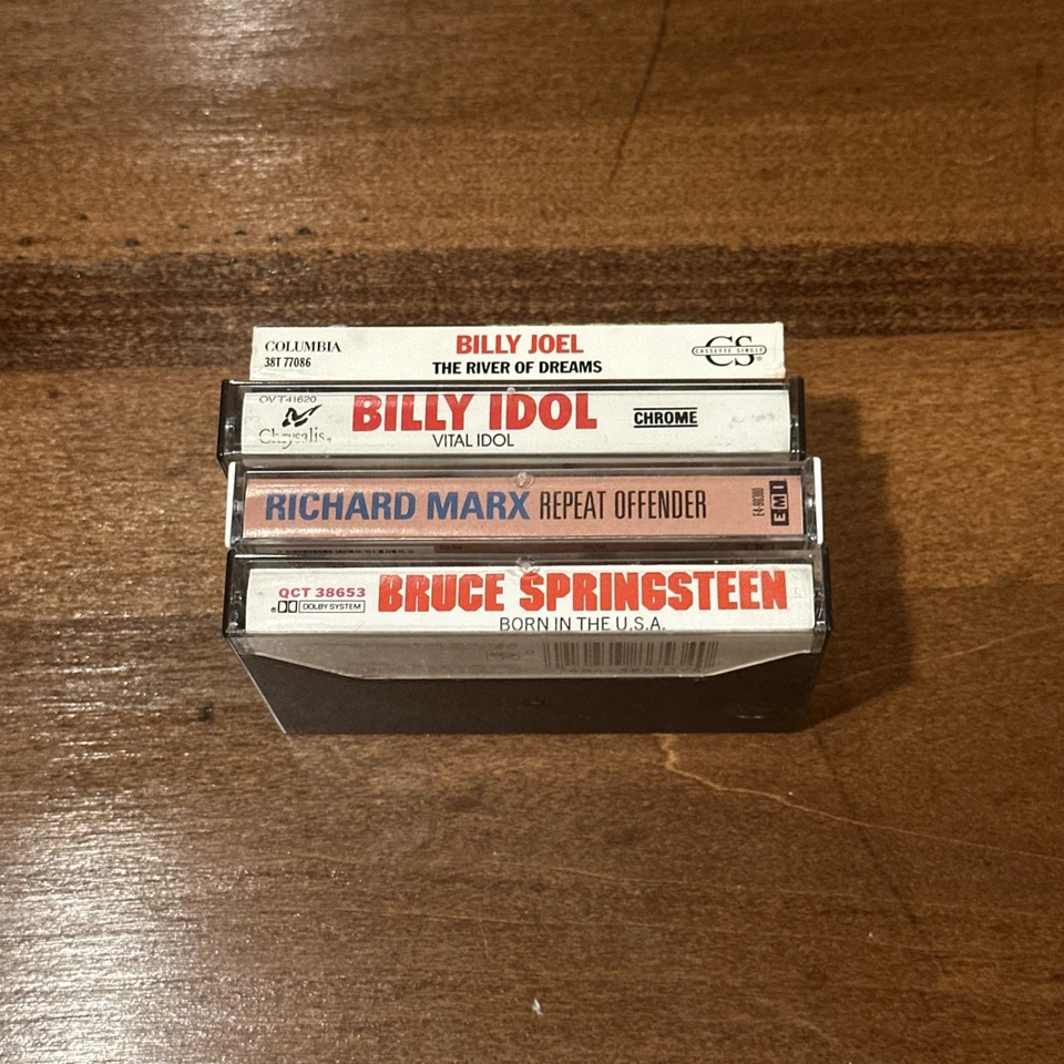 cassette tape bundle Bruce Springsteen, Billy Joel, Billy Idol, Richard Marx 80s - Image 2 of 4