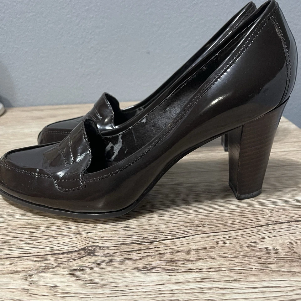 Franco Sarto Womens Brown Narrow  Heels Size 8.5 - Image 3 of 4