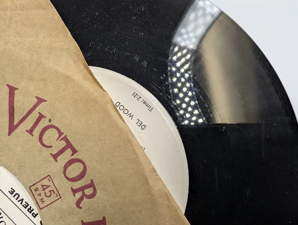 Del Wood 45 RPM PROMO Home Sweet Home / That Naughty Waltz RCA Victor Prevue Z8 - Image 3 of 3