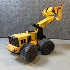 Vtg Tonka Front End Loader Yellow Black Diecast Construction Toy Working Scoop