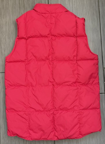 Lands’ End Women’s Red Quilted Down Puffer Vest Size XL Gorpcore Snap Button - Picture 3 of 4