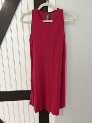 Shebird $89 Tunic Tank Dress w Built in Bra Size 4 Brownish Pink With Pockets
