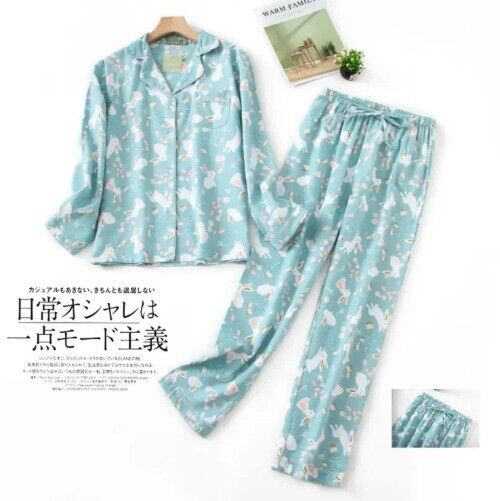Women's Pajamas Plus Size S-XXXL Clothes Ladies Flannel Cotton Home ...