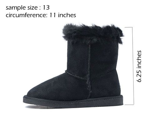 New Kids Classic Snow Boots Suede Faux Fur Fashion Buckle Boots Outdoor Shoes || - Picture 6 of 76