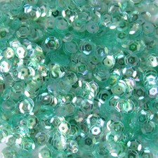 Sequins Aqua Iris 5mm Round Cup 1,000/ 10k 25 Off pieces Loose HQ