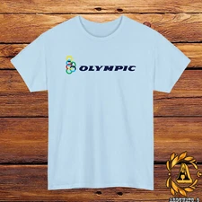 Olympic Airways Logo T-Shirt Black/Grey/White/Navy /Red/Light Blue S-5XL