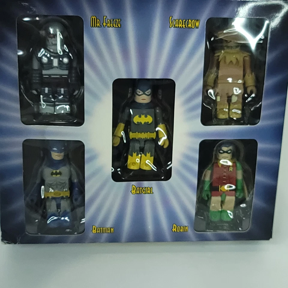 Kubrick BATMAN DC Direct Batman Robin Batgirl Scarecrow Mr Freeze NEW Box Damage - Image 2 of 4