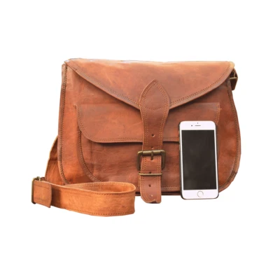 Ancien Sac À Main En Cuir Pour Femmes Sac À Bandoulière Messenger Hobo - Photo 1/3