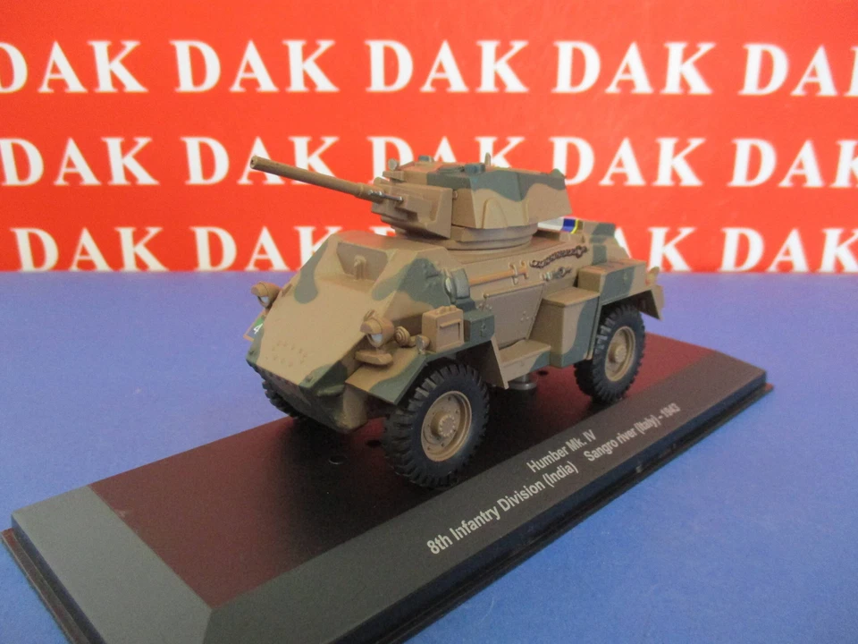 Diecast 1/43 Modellino AutoblindoTank Humber Mk.IV 8th Inf.Div. (India) Italy - Immagine 2 di 4