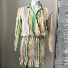 Zara Yellow Stripe Dress Size XS