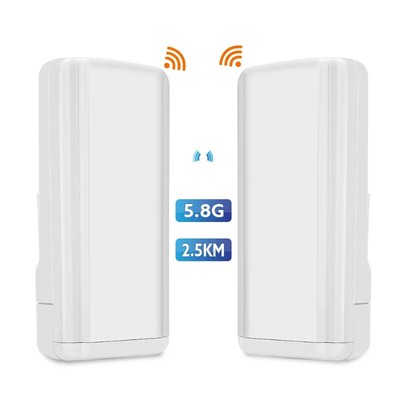 450Mbps 5.8G WIFI Outdoor CPE 2.5KM Wifi Router For IP Camera Wireless Wifi