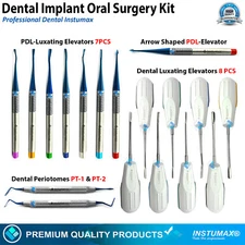 Dental Luxating Elevators PDL Periotome Luxation Root Extracting Extraction Set