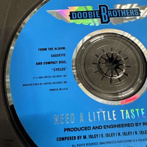 DOOBIE BROTHERS Need A little taste of Love 1989 USA PROMO Radio DJ CD Single - Picture 4 of 6