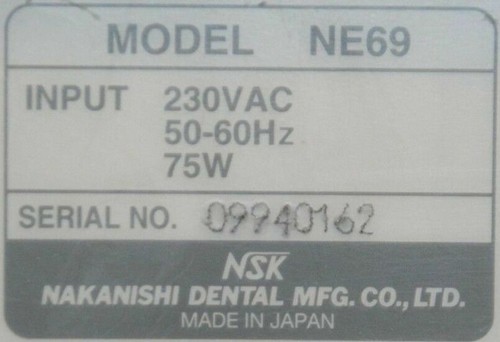 NSK Ultimate K Knieanlasser, Girrbach, Modell NE 69 #0025 - Bild 3 von 3