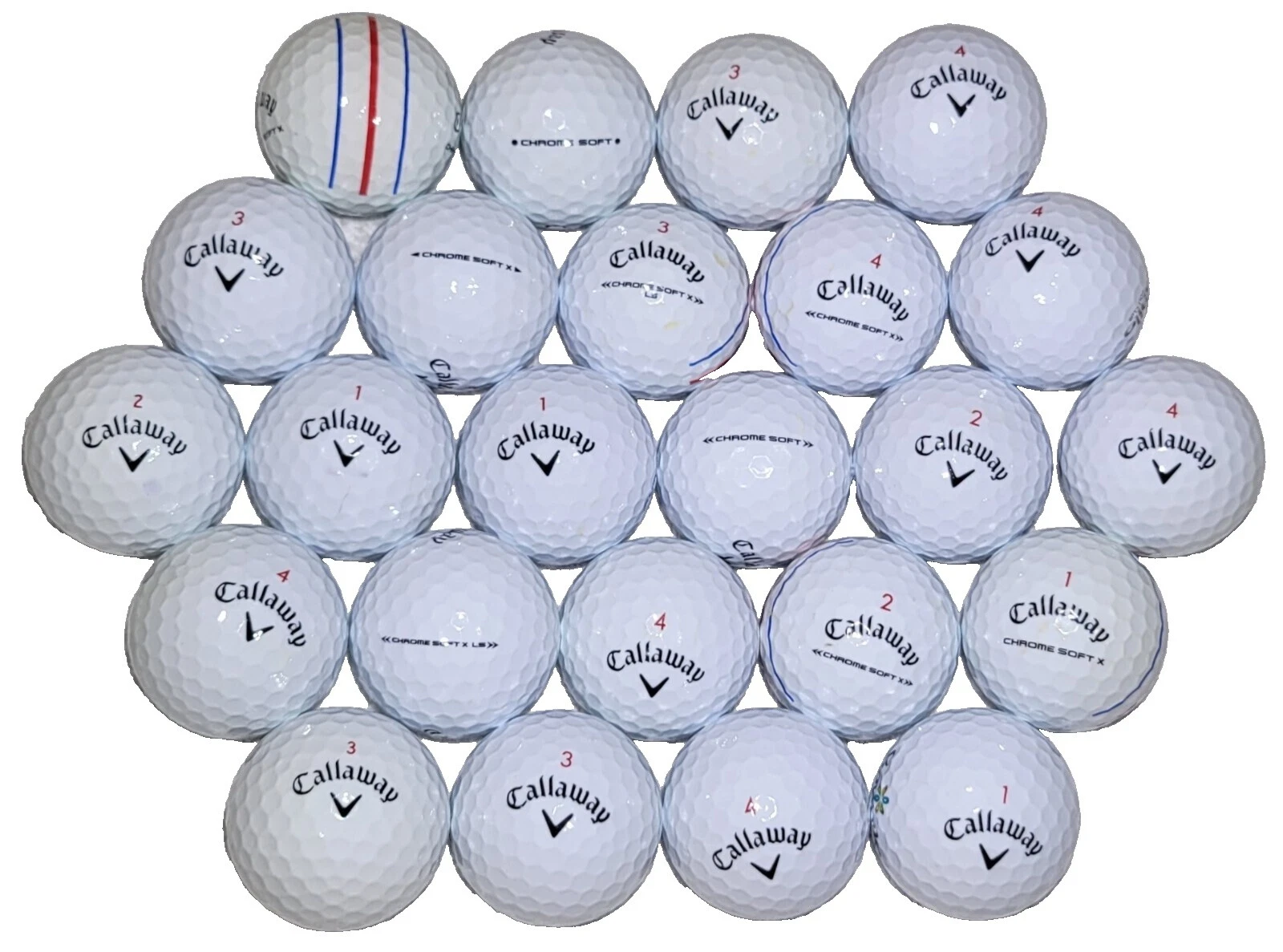 Callaway Recycled Balls Multicolor Golf Balls