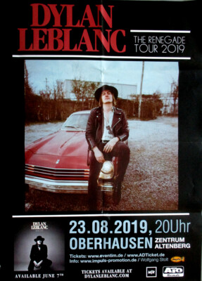 LEBLANC, DYLAN - 2019 - Plakat - The Renegade Tour - Poster - Oberhausen