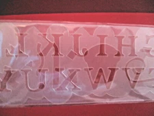 Elements By Creativity Inc~2 Plastic Templates~Frosted~2.0" x 12.0"~Sealed Pkg.