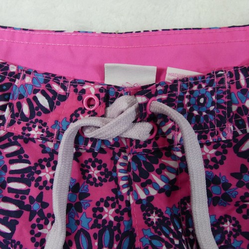 Kanu Surf Board Shorts Girls Medium 8/10 Pink Geometric Swim Bottom - Picture 4 of 11