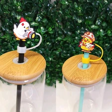 Cute Chicken Straw Topper – 8MM Silicone Tumbler Accessory