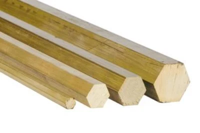 Messing Sechskant SW 4mm-40mm 6 kant 2.0401 CuZn33Pb3 Ms58 Vollmaterial - Bild 1 von 4