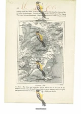 Steppes Of Murcia, Map, Spain, Book Illustration (Print), 1880
