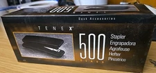 Tenex 500 Class Desktop Stapler BLACK CARBON  Brand New - 20169 - See Pictures!