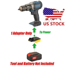 1x Adapter for Hercules 20v Tools To fits Bauer 20V Batteries/Low Voltage Cutoff