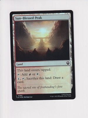 MAGIC THE GATHERING MTG AVATAR THE LAST AIRBENDER FOIL SUN-BLESSED PEAK