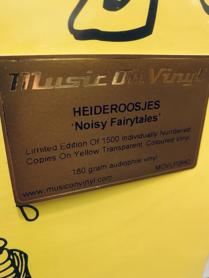 Heideroosjes - Noisy Fairytales LIMITED & Numbered 180-Gm YELLOW Vinyl Lp NEW - Image 2 of 4