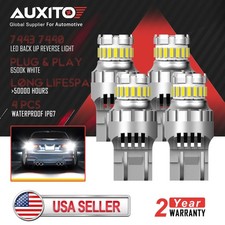 AUXITO 7443 T20 LED Reverse 23SMD Brake Day Light Parker Bulbs Canbus 6500K