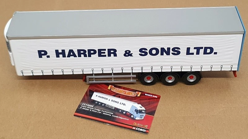 Corgi 1/50 Scale CC15006 - R. Harper & Sons Ltd. Fridge Curtainside TRAILER ONLY - Image 4 of 4