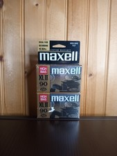 Maxell High Bias XLII 90 Minute Blank Audio Cassette Tapes 2 Pack New Sealed