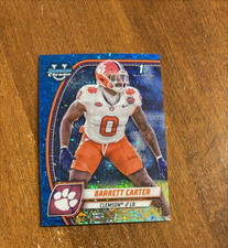 Barrett Carter 2024 Bowman U Chrome 1st Blue Mini Diamond Clemson Bengals /175