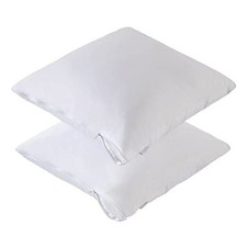Feather Proof Pillow Protectors 2 Pack Square 22 x 22 White smooth Surface