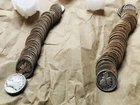 Two Full Rolls Avg Circ Mercury Dimes Various Dates/Mints 50 Dimes/Roll