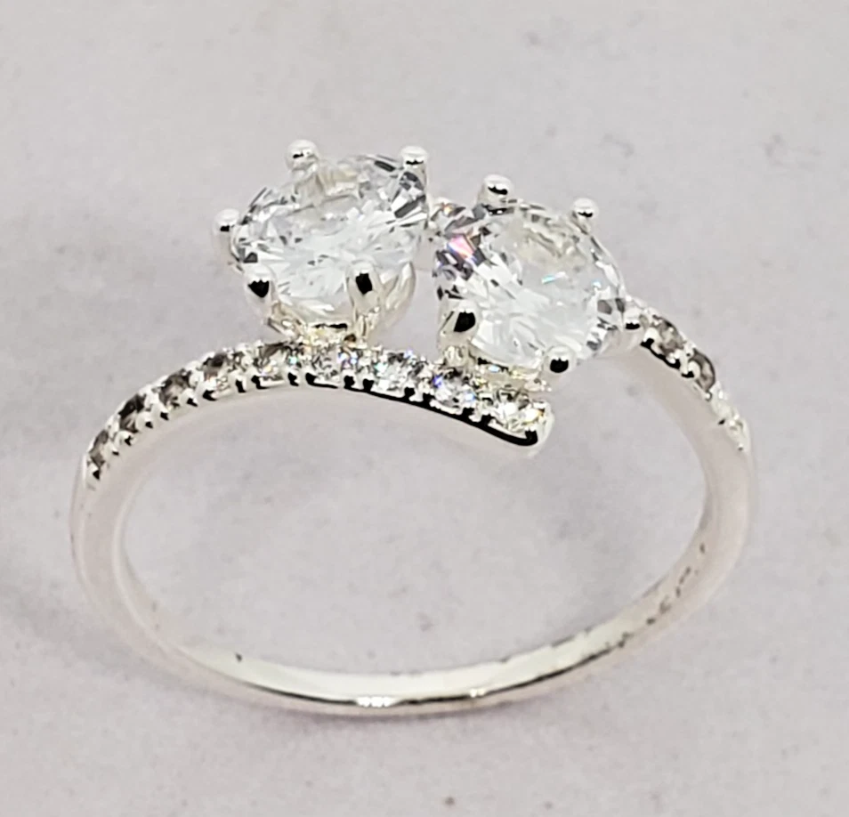 Anillo Charter Club de joyería para mujer placa de plata fina circón cúbico plata 9 Foto 3 de 4